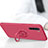 Custodia Silicone Ultra Sottile Morbida Cover con Magnetico Anello Supporto T04 per Oppo Reno3