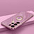 Custodia Silicone Ultra Sottile Morbida Cover con Magnetico Anello Supporto T04 per Samsung Galaxy S22 Ultra 5G Viola