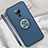 Custodia Silicone Ultra Sottile Morbida Cover con Magnetico Anello Supporto T05 per Huawei Mate 20 X 5G