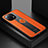 Custodia Silicone Ultra Sottile Morbida Cover con Magnetico Anello Supporto T06 per Xiaomi Mi 11 Lite 5G Arancione
