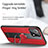Custodia Silicone Ultra Sottile Morbida Cover con Magnetico Anello Supporto T06 per Xiaomi Mi 11 Lite 5G NE