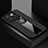 Custodia Silicone Ultra Sottile Morbida Cover con Magnetico Anello Supporto X01L per OnePlus Ace Pro 5G Nero