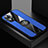 Custodia Silicone Ultra Sottile Morbida Cover con Magnetico Anello Supporto X01L per Oppo Reno7 Lite 5G Blu