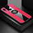 Custodia Silicone Ultra Sottile Morbida Cover con Magnetico Anello Supporto X01L per Samsung Galaxy A10s Rosso