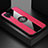 Custodia Silicone Ultra Sottile Morbida Cover con Magnetico Anello Supporto X01L per Samsung Galaxy A12 5G Rosso