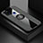 Custodia Silicone Ultra Sottile Morbida Cover con Magnetico Anello Supporto X01L per Samsung Galaxy A21s Grigio