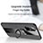 Custodia Silicone Ultra Sottile Morbida Cover con Magnetico Anello Supporto X01L per Samsung Galaxy A71 4G A715