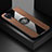 Custodia Silicone Ultra Sottile Morbida Cover con Magnetico Anello Supporto X01L per Samsung Galaxy M12