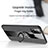Custodia Silicone Ultra Sottile Morbida Cover con Magnetico Anello Supporto X01L per Samsung Galaxy M31
