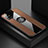 Custodia Silicone Ultra Sottile Morbida Cover con Magnetico Anello Supporto X01L per Samsung Galaxy M31s Marrone