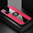 Custodia Silicone Ultra Sottile Morbida Cover con Magnetico Anello Supporto X01L per Samsung Galaxy S20 FE 4G Rosso