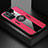 Custodia Silicone Ultra Sottile Morbida Cover con Magnetico Anello Supporto X01L per Xiaomi Poco F4 GT 5G Rosso