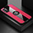 Custodia Silicone Ultra Sottile Morbida Cover con Magnetico Anello Supporto X01L per Xiaomi POCO M3 Pro 5G Rosso