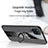 Custodia Silicone Ultra Sottile Morbida Cover con Magnetico Anello Supporto X02L per Samsung Galaxy A12 5G