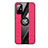 Custodia Silicone Ultra Sottile Morbida Cover con Magnetico Anello Supporto X02L per Samsung Galaxy A51 5G Rosso