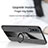 Custodia Silicone Ultra Sottile Morbida Cover con Magnetico Anello Supporto X02L per Samsung Galaxy A70S