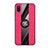 Custodia Silicone Ultra Sottile Morbida Cover con Magnetico Anello Supporto X02L per Samsung Galaxy M02 Rosso