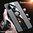 Custodia Silicone Ultra Sottile Morbida Cover con Magnetico Anello Supporto X02L per Samsung Galaxy M21