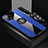 Custodia Silicone Ultra Sottile Morbida Cover con Magnetico Anello Supporto X03L per Vivo iQOO U3 5G Blu