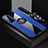 Custodia Silicone Ultra Sottile Morbida Cover con Magnetico Anello Supporto X03L per Vivo X70 5G Blu