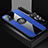 Custodia Silicone Ultra Sottile Morbida Cover con Magnetico Anello Supporto X03L per Vivo Y75 5G Blu