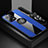 Custodia Silicone Ultra Sottile Morbida Cover con Magnetico Anello Supporto X03L per Xiaomi Poco X5 5G Blu