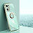 Custodia Silicone Ultra Sottile Morbida Cover con Magnetico Anello Supporto XL1 per Oppo Find X5 Pro 5G