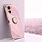 Custodia Silicone Ultra Sottile Morbida Cover con Magnetico Anello Supporto XL1 per Realme 10S 5G Lavanda