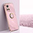 Custodia Silicone Ultra Sottile Morbida Cover con Magnetico Anello Supporto XL1 per Realme GT Neo3 5G Lavanda