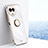 Custodia Silicone Ultra Sottile Morbida Cover con Magnetico Anello Supporto XL1 per Realme V50 5G