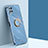 Custodia Silicone Ultra Sottile Morbida Cover con Magnetico Anello Supporto XL1 per Samsung Galaxy A12
