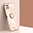Custodia Silicone Ultra Sottile Morbida Cover con Magnetico Anello Supporto XL1 per Samsung Galaxy A22s 5G Oro