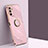 Custodia Silicone Ultra Sottile Morbida Cover con Magnetico Anello Supporto XL1 per Samsung Galaxy F13 4G Rosa