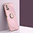 Custodia Silicone Ultra Sottile Morbida Cover con Magnetico Anello Supporto XL1 per Samsung Galaxy M51 Rosa