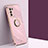 Custodia Silicone Ultra Sottile Morbida Cover con Magnetico Anello Supporto XL1 per Samsung Galaxy S20 Rosa