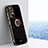 Custodia Silicone Ultra Sottile Morbida Cover con Magnetico Anello Supporto XL1 per Xiaomi Mi 12T Pro 5G Nero
