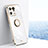 Custodia Silicone Ultra Sottile Morbida Cover con Magnetico Anello Supporto XL1 per Xiaomi Mi 13 Pro 5G Bianco