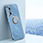 Custodia Silicone Ultra Sottile Morbida Cover con Magnetico Anello Supporto XL1 per Xiaomi Poco F3 5G