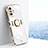 Custodia Silicone Ultra Sottile Morbida Cover con Magnetico Anello Supporto XL1 per Xiaomi Poco F4 GT 5G Bianco
