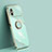 Custodia Silicone Ultra Sottile Morbida Cover con Magnetico Anello Supporto XL1 per Xiaomi Poco M4 5G Verde