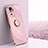 Custodia Silicone Ultra Sottile Morbida Cover con Magnetico Anello Supporto XL1 per Xiaomi Poco M5S Rosa