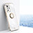 Custodia Silicone Ultra Sottile Morbida Cover con Magnetico Anello Supporto XL1 per Xiaomi Poco X3 GT 5G Bianco