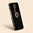Custodia Silicone Ultra Sottile Morbida Cover con Magnetico Anello Supporto XL1 per Xiaomi Redmi 9 Prime India Nero