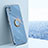 Custodia Silicone Ultra Sottile Morbida Cover con Magnetico Anello Supporto XL1 per Xiaomi Redmi 9A