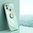 Custodia Silicone Ultra Sottile Morbida Cover con Magnetico Anello Supporto XL1 per Xiaomi Redmi A1 Plus Verde