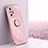 Custodia Silicone Ultra Sottile Morbida Cover con Magnetico Anello Supporto XL1 per Xiaomi Redmi Note 10 Pro 4G Rosa