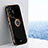Custodia Silicone Ultra Sottile Morbida Cover con Magnetico Anello Supporto XL1 per Xiaomi Redmi Note 10 Pro Max Nero