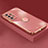 Custodia Silicone Ultra Sottile Morbida Cover con Magnetico Anello Supporto XL2 per Samsung Galaxy A13 4G Rosa Caldo