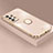 Custodia Silicone Ultra Sottile Morbida Cover con Magnetico Anello Supporto XL2 per Samsung Galaxy A32 5G Oro
