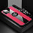 Custodia Silicone Ultra Sottile Morbida Cover con Magnetico Anello Supporto Z01 per Apple iPhone 15 Pro Max